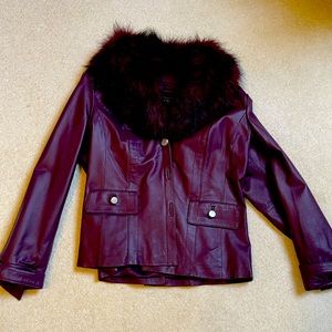 All leather jacket, size medium